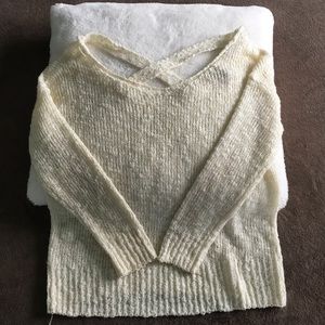 Cream knit long sleeve